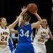 Manchester senior Taylor Manders defends a Saginaw Nouvel player on Saturday, March 16. Daniel Brenner I AnnArbor.com